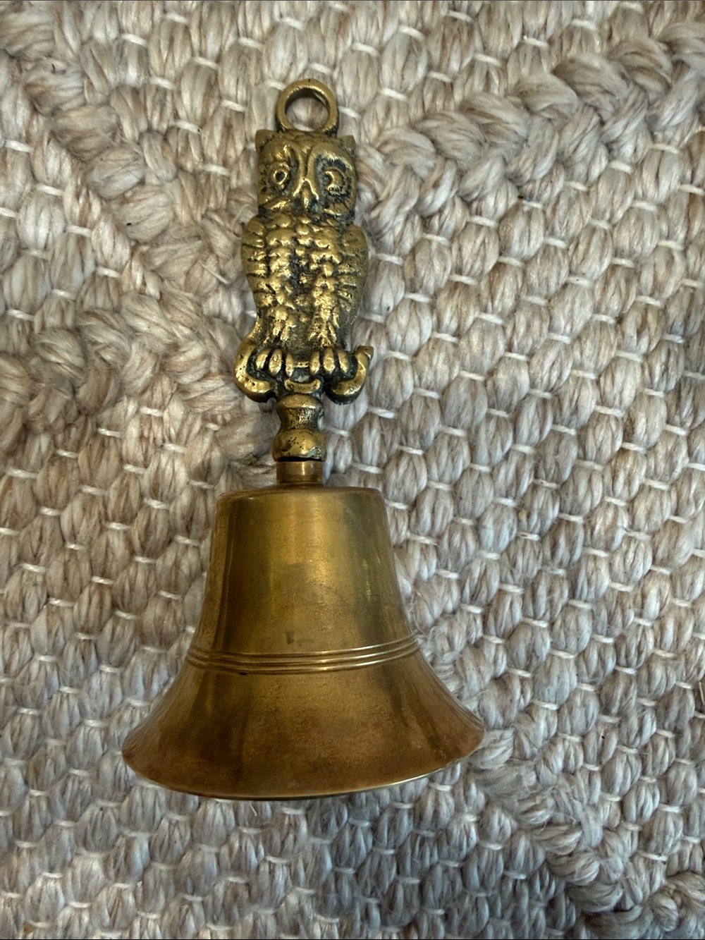 Vintage Brass Owl Bell